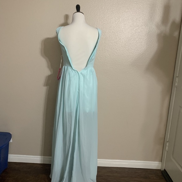 Women Ladies Bridal Chiffon Bridesmaid Long Dress - Picture 3 of 8